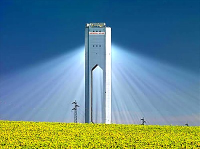 Гелиотермальная солнечная электростанция башенного типа в Испании
